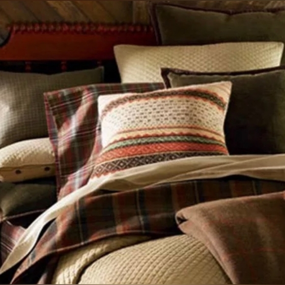 RALPH LAUREN Wyatt Cotton Standard Diamond Quilted Sham Bronze *PAIR* - Picture 2 of 9